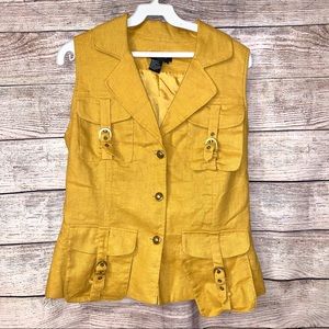 Sandro - Women’s Yellow Vest - Size Small | luxury fashion | High Fashion